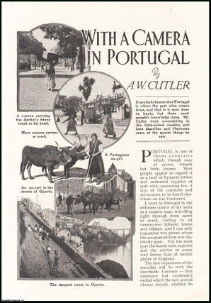 Item #255930 With A Camera in Portugal. An uncommon original article from the Wide World...
