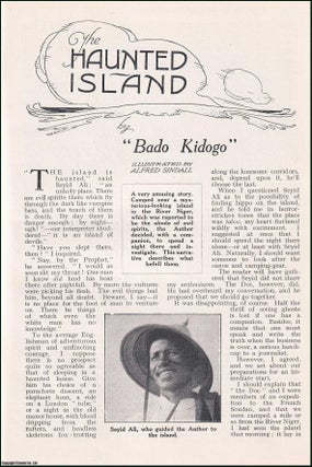 Item #255996 The Haunted Island, River Niger. An uncommon original article from the Wide World...