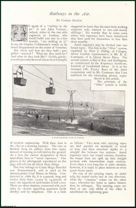Item #257005 Railways in The Air. An uncommon original article from The Strand Magazine, 1896....