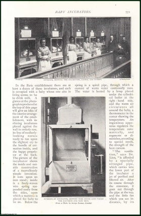 Item #257007 Baby Incubators. An uncommon original article from The Strand Magazine, 1896. James...