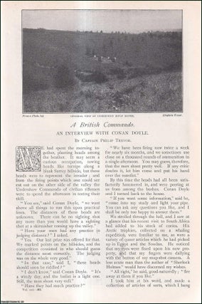 Item #257094 A British Commando. An Interview with Conan Doyle. An uncommon original article from...
