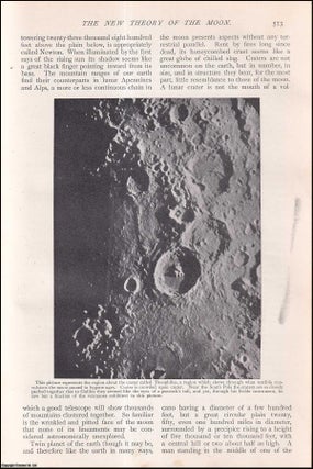 Item #257459 The New Theory of the Moon. Illustrated by Photographs taken with the Yorkes...