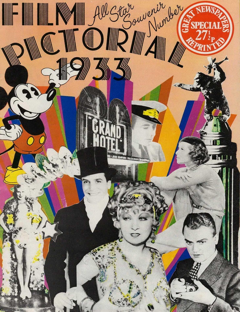 Item #257903 Film Pictorial 1933. All Star Souvenir Number. Great Newspapers Reprinted Special,...