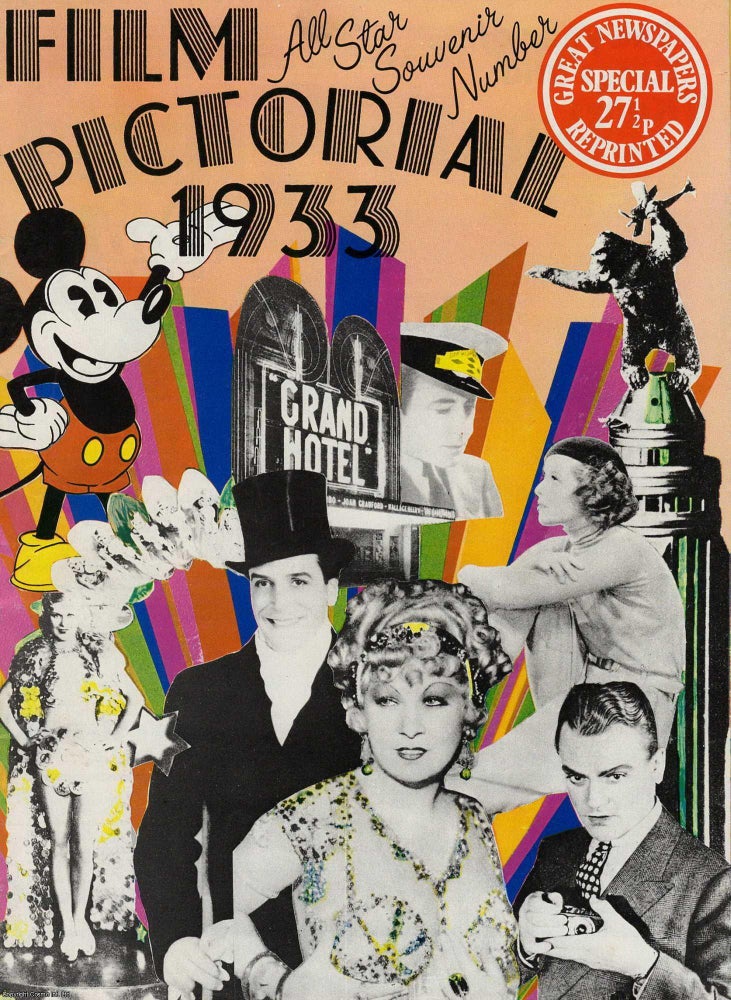 Item #257903 Film Pictorial 1933. All Star Souvenir Number. Great Newspapers Reprinted Special,...
