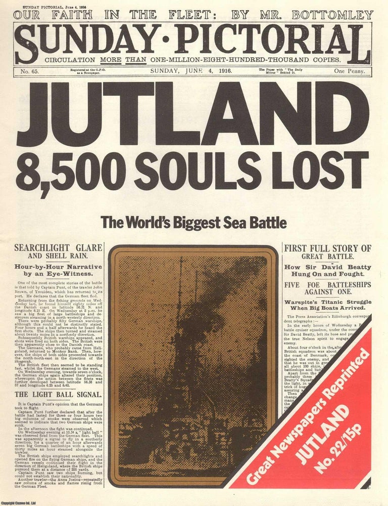Item #257920 Jutland. 8,500 Souls Lost. The World's Biggest Sea Battle. Sunday Pictorial....