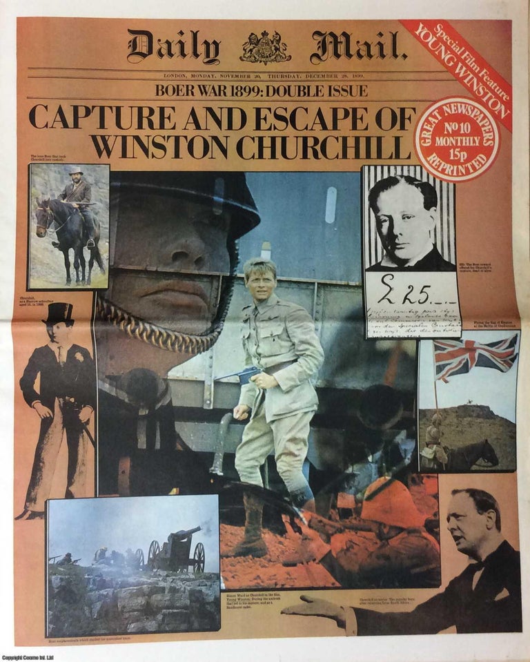 Item #257946 Boer War 1899. Capture and Escape of Winston Churchill. Daily Mail. November 20th & December 28th, 1899. Great Newspapers Reprinted, Number 10. Boer War.