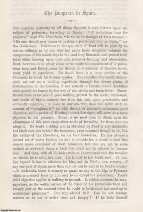 The Knapsack in Spain. A two part article. (1867). An uncommon original article from the Cornhill Magazine, 1867.