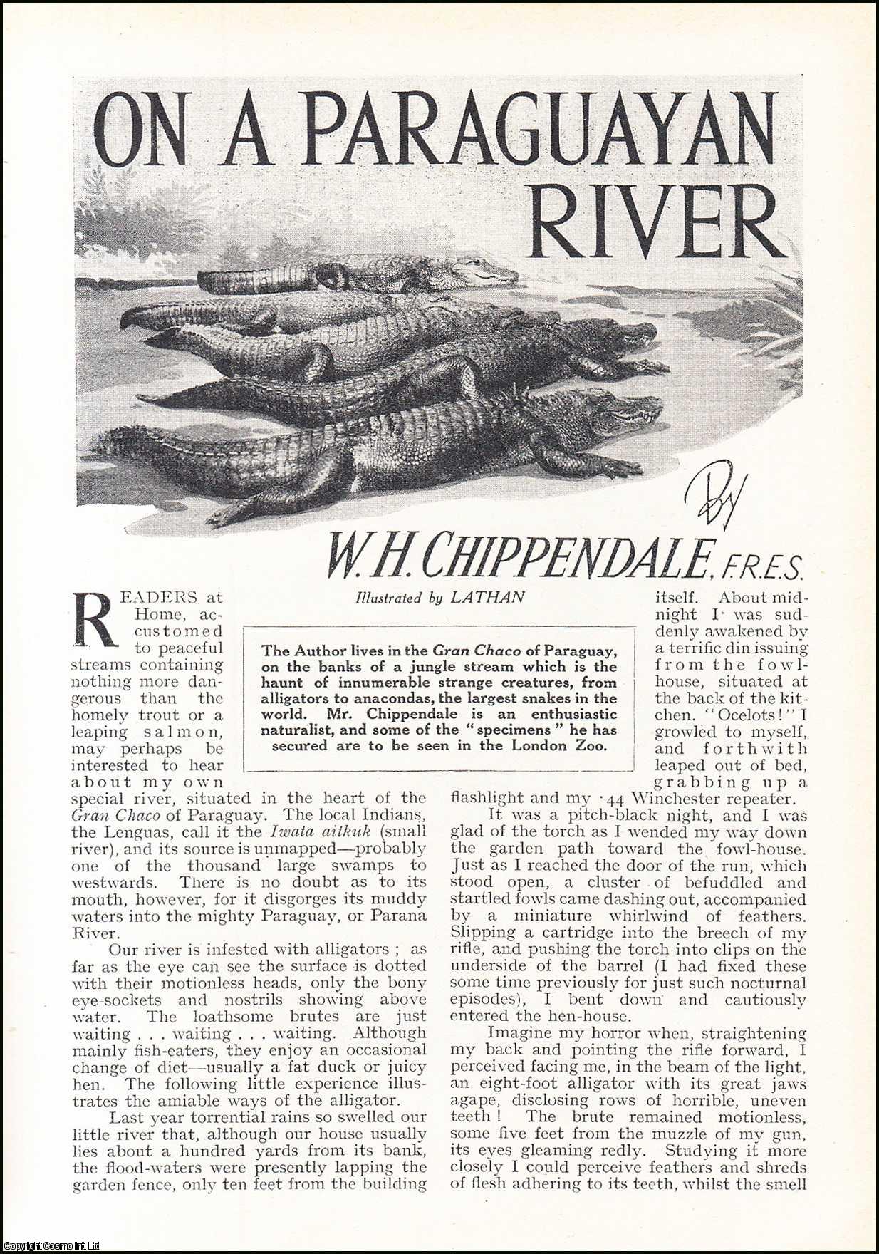 On a Paraguayan River Gran Chaco. An uncommon original article