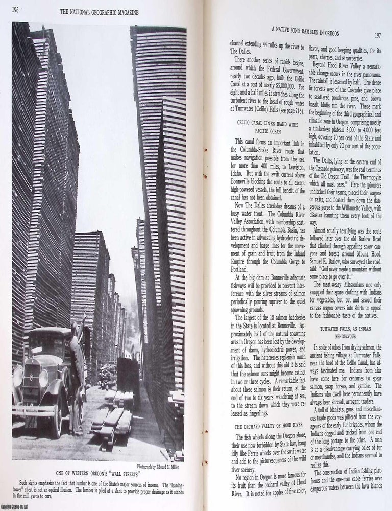 Item #260043 A Native Son's Rambles in Oregon. 62 pages, with photographs An article printed...