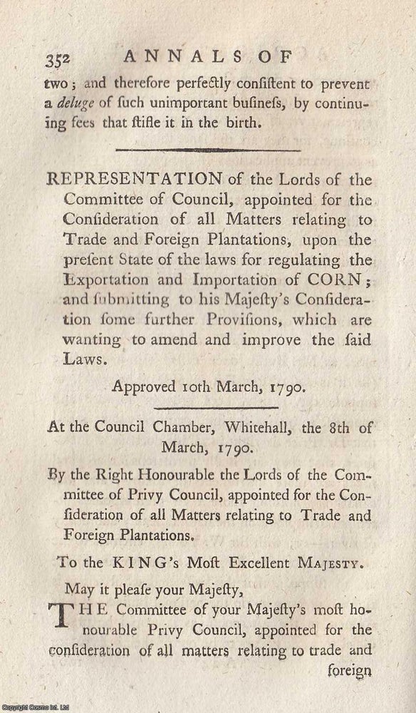 Item #263723 Representation of the Lords of the Committee of Council, appointed for the...