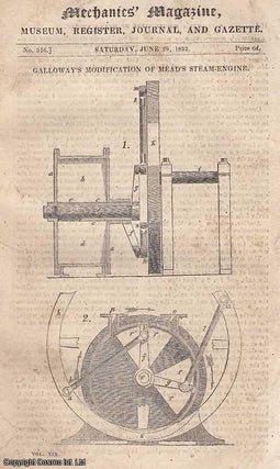 Item #265782 Galloway's Modification of Mead's Steam-Engine; A Midsummer Night's Dream;...