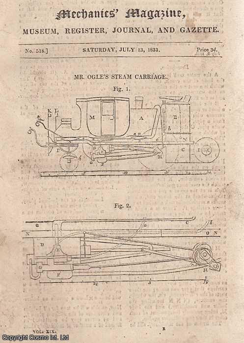Mr. Ogle's Steam Carriage; Iron and Steel Manufacture; Parallel Motion ...