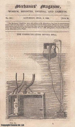 Item #265804 The Communication Diving Bell; Improvements in The Manufacture of Coke; Account of...