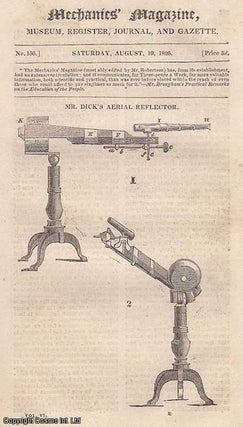 Item #265811 Mr. Dick's Aerial Reflector; Extraordinary Preservation of Dead Bodies; Dry Rot;...