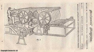 Item #265812 Messrs. Applegath and Cowper's Printing Press; Vapour Bath; Hydrostatics and...