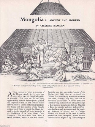 Mongolia: Ancient and Modern. An original article from History Today. Charles Bawden.