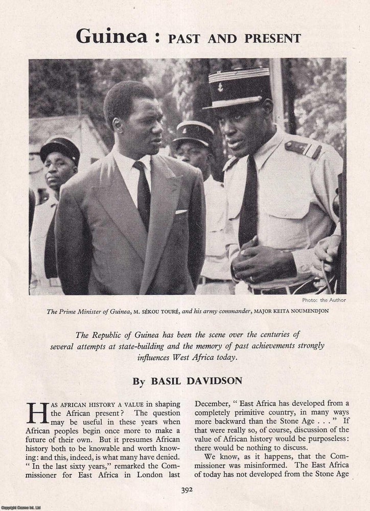 Item #266479 Guinea: Past and Present. An original article from History Today magazine, 1959. Basil Davidson.