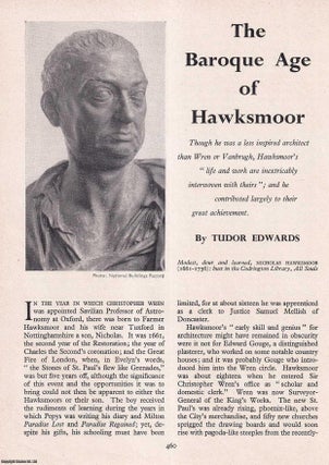 Item #266648 The Baroque Age of Hawksmoor. An original article from History Today magazine, 1961....