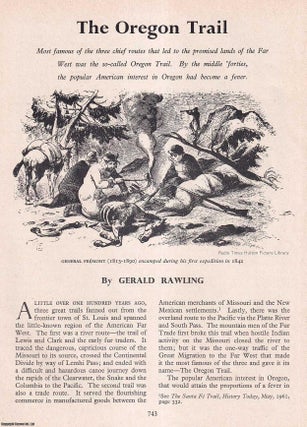 The Oregon Trail. An original article from History Today magazine. Gerald Rawling.