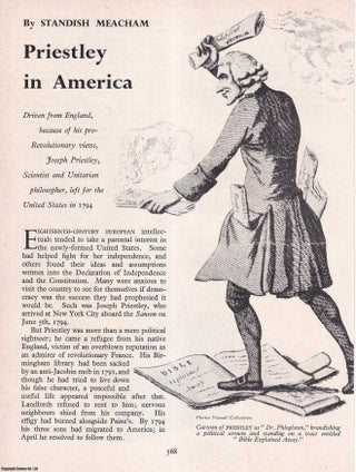 Priestley in America. An original article from History Today magazine. Standish Meacham.