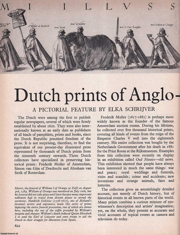 Dutch Prints of Anglo-Dutch History: A Pictorial Feature. An original ...