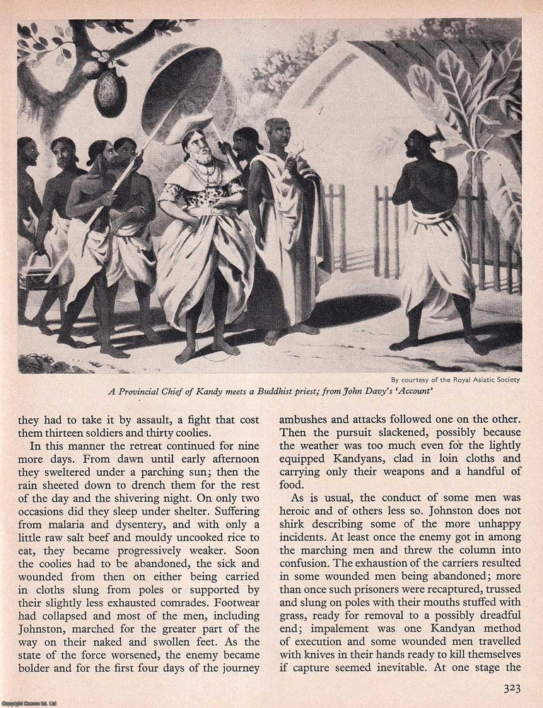 Item #267298 Johnston's March on Kandy 1804: While Napoleon Occupied Holland, The British Seized...