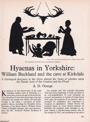 Item #267600 Hyaenas in Yorkshire: William Buckland and The Cave at Kirkdale. An original article...