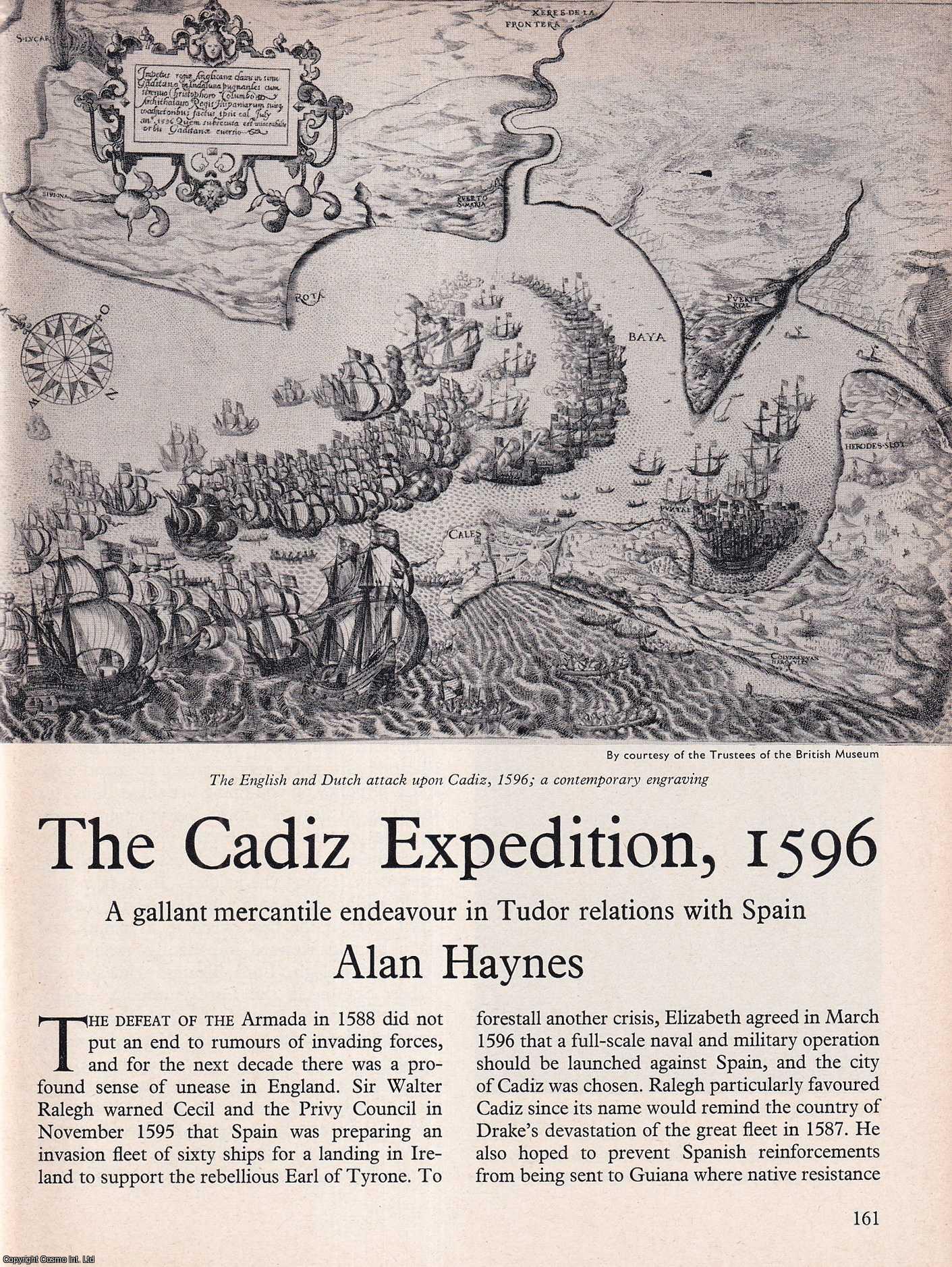 The Cadiz Expedition 1596 A Gallant Mercantile Endeavour in