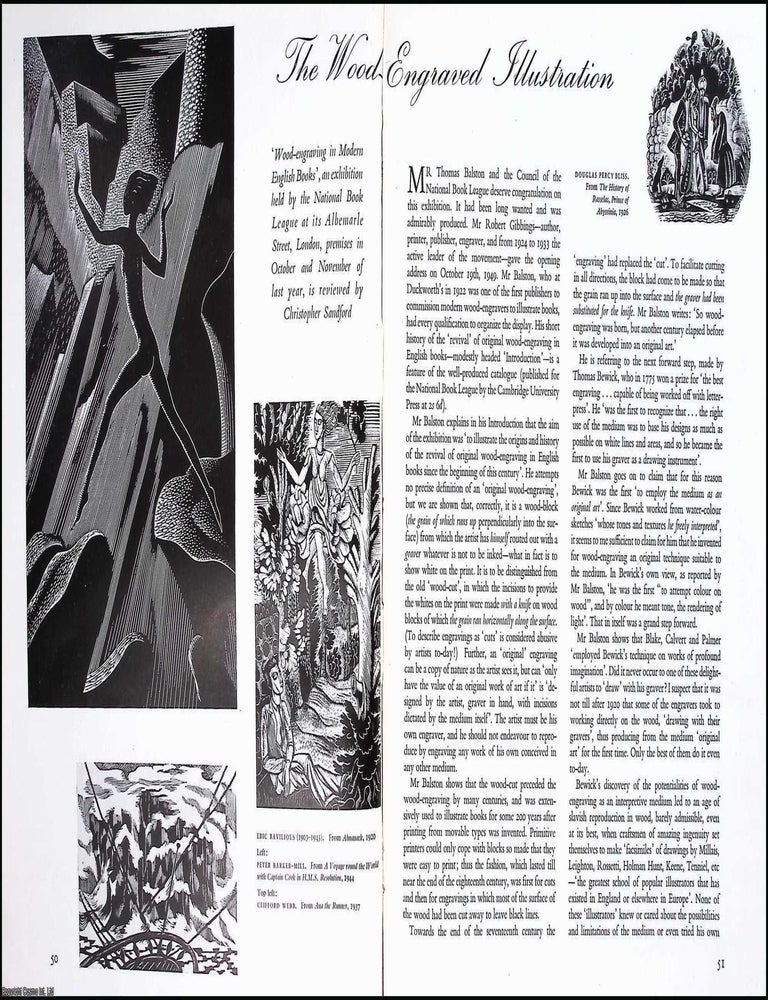 Item #268159 Wood-engraving in Modern English Books : The Wood-Engraved Illustration. An original...