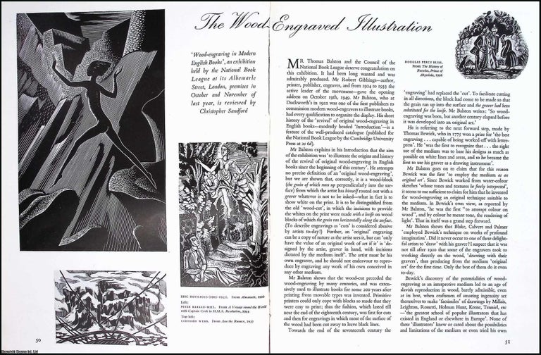 Item #268159 Wood-engraving in Modern English Books : The Wood-Engraved Illustration. An original...