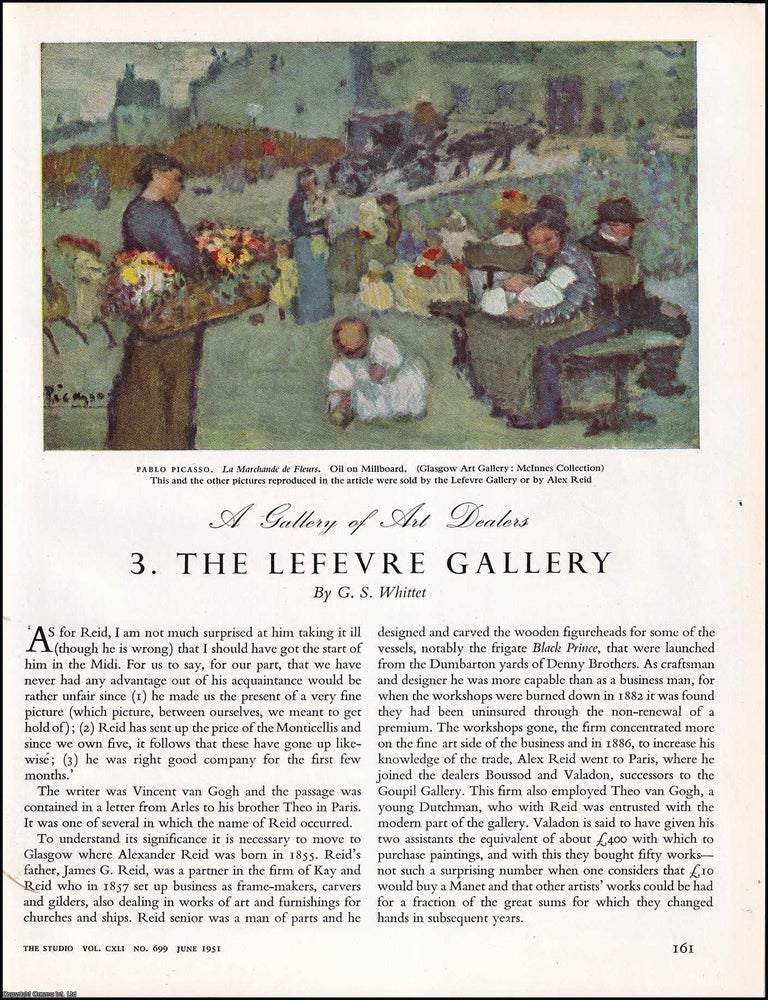 Item #268224 The Lefevre Gallery, Glasgow : A Gallery of Art Dealers. An original article from...