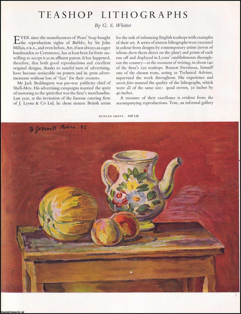 Item #268602 Teashop Lithographs. One Illustration by Edward Ardizzone ; John Nash ; Edward...