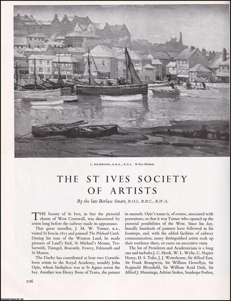 Item #268608 The St Ives Society of Artists : The pictorial charm of West Cornwall. An original...