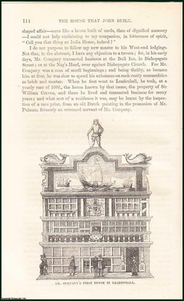 Item #274806 The House in Leadenhall That Mr. John Company Built. An uncommon original article...