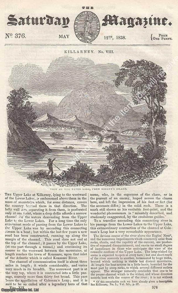 Item #281008 Killarney: The Upper Lake at Killarney, part 8; Illustrations of The Bible from The...