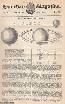 Popular Astronomy, part 2: Comparative Sizes of The Planets. Issue. Saturday Magazine.