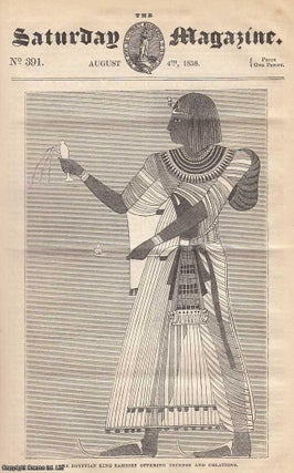 Item #281082 The Egyptian King Rameses Offering Incense and Oblations; Illustrations of The Bible...