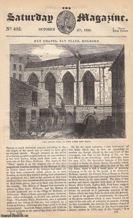 Item #281093 Ely Chapel, Ely Place, Holborn; The Oyster and Oyster-Fishery; Writing Materials: On...