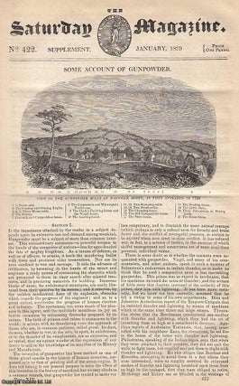 Some Account of Gunpowder. Issue No. 422. January, 1839. A. Saturday Magazine.
