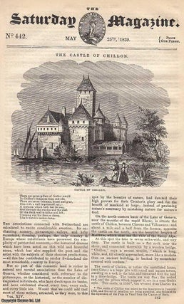 The Castle of Chillon, Switzerland; Hawking, or Falconry; The Evening. Saturday Magazine.
