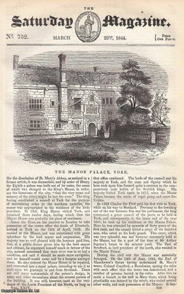 The Manor Palace, York; The Granite Quarries of Aberdeen, part. Saturday Magazine.