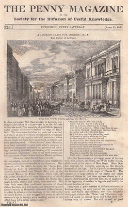 Item #281432 The Clubs of London. Issue No. 323, April 15th, 1837. A complete original weekly...