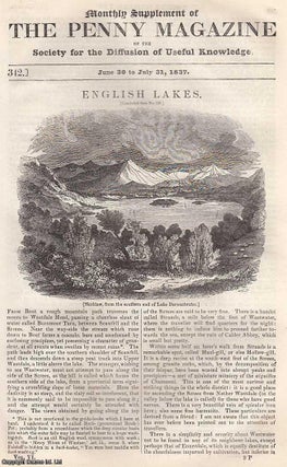 Item #281451 English Lakes, concluded. Issue No. 342, July 31st, 1837. A complete original weekly...