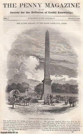 The Luxor Obelisk, in The Place Louis, Paris; Erasmus in. Penny Magazine.
