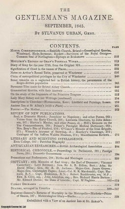 Item #287196 Permanence of the Belgic-British Population, in The Gentleman's Magazine for...
