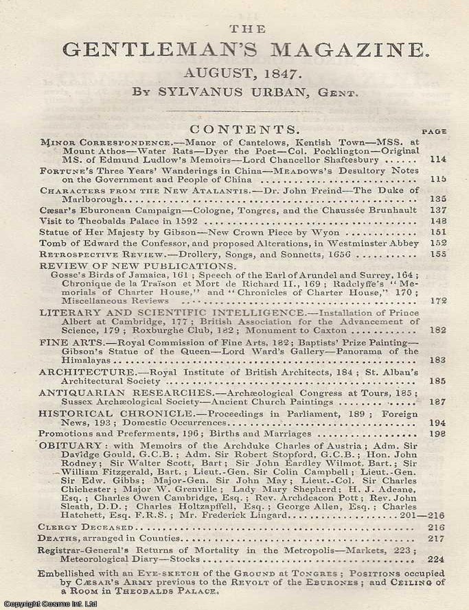 Item #287207 Fortune's Three Years' Wanderings in Northern China, regarded in The Gentleman's...