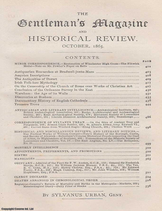 Item #287311 Antiquarian Researches at Bradwell-Juxta-Mare, regarded by The Gentleman's Magazine...