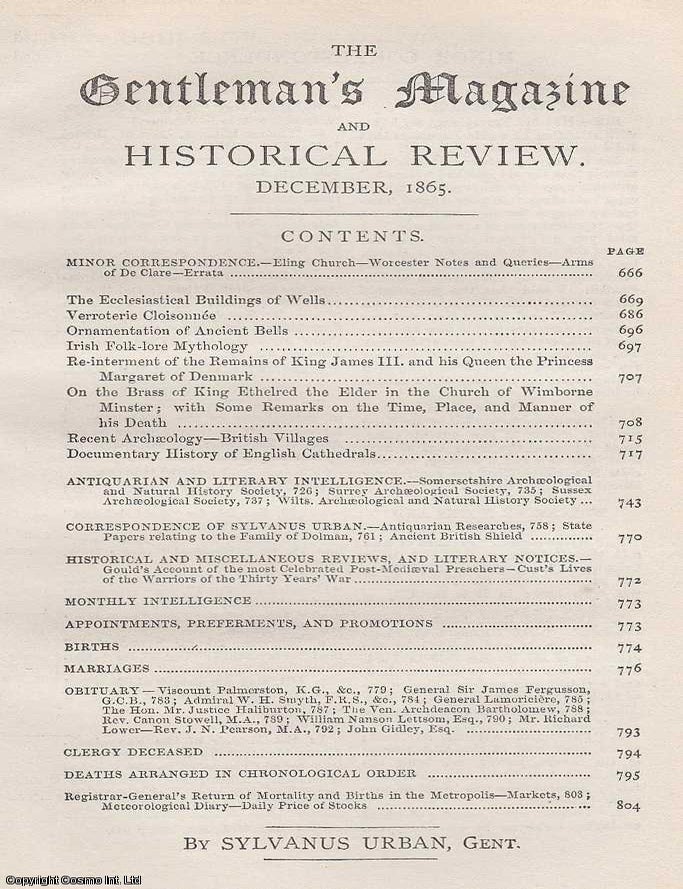 Item #287313 The Ecclesiastical Buildings of Wells, by John Henry Parker. Regarded in The...