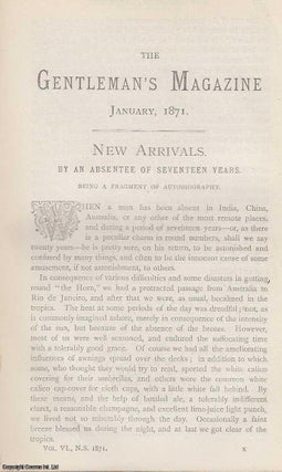 Item #287333 The Gentleman's Magazine for January 1871. A rare original monthly issue of the...