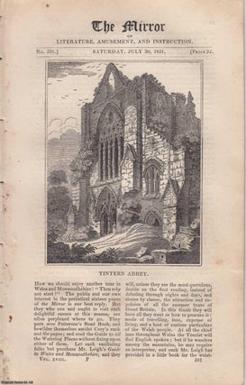 Item #305396 Tintern Abbey. FEATURED in The Mirror of Literature, Amusement, and Instruction....